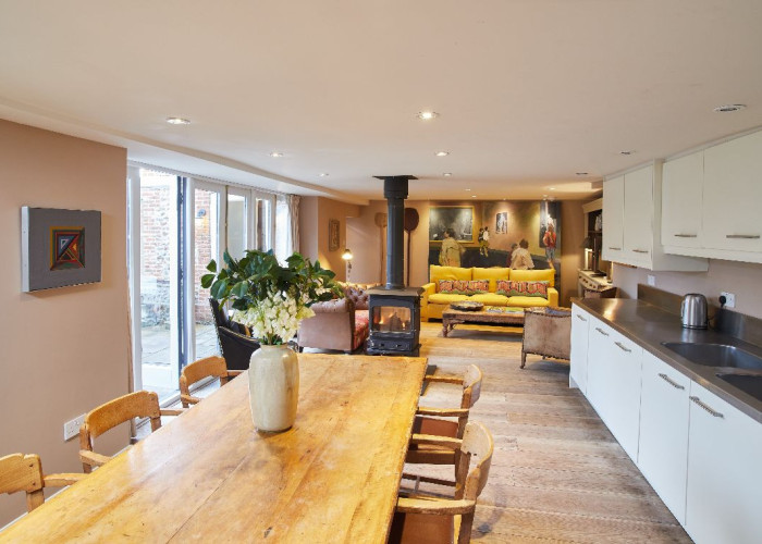 Open-plan at Spacious Three Storey House For Filming, Norfolk