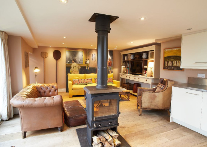 Fireplace at Spacious Three Storey House For Filming, Norfolk