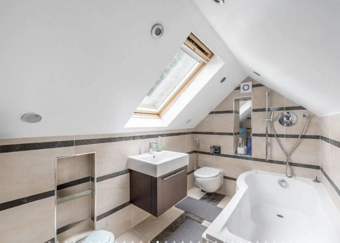 Bathroom at Detached Home Across Three Floors For Filming, London