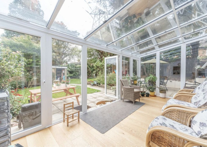 Conservatory at Detached Home Across Three Floors For Filming, London
