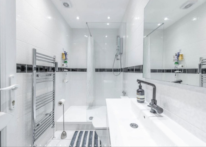 Bathroom at Detached Home Across Three Floors For Filming, London