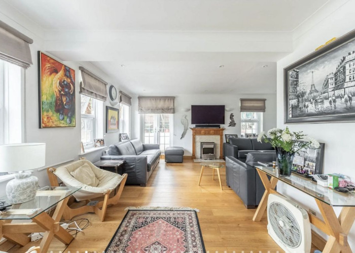 Livingroom at Detached Home Across Three Floors For Filming, London