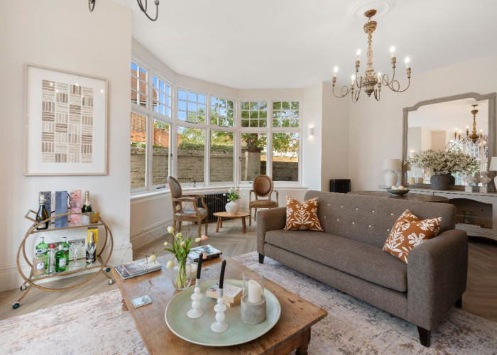 Livingroom at Stunning Six Bedroom Corner House In London For Filming, London