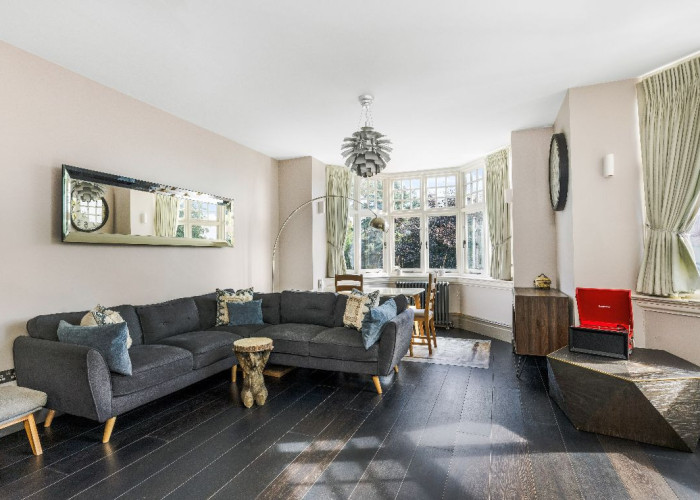 Livingroom at Stunning Six Bedroom Corner House In London For Filming, London