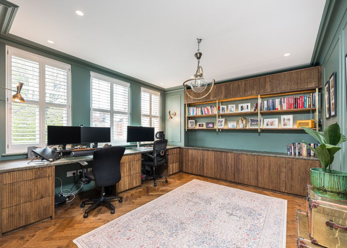 Home Office / Study at Sleek New Build In London For Filming, London