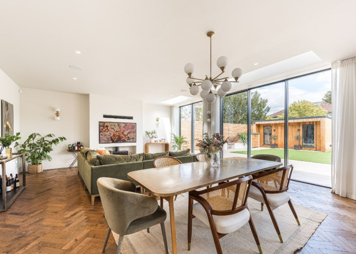 Furniture, Flooring at Sleek New Build In London For Filming, London