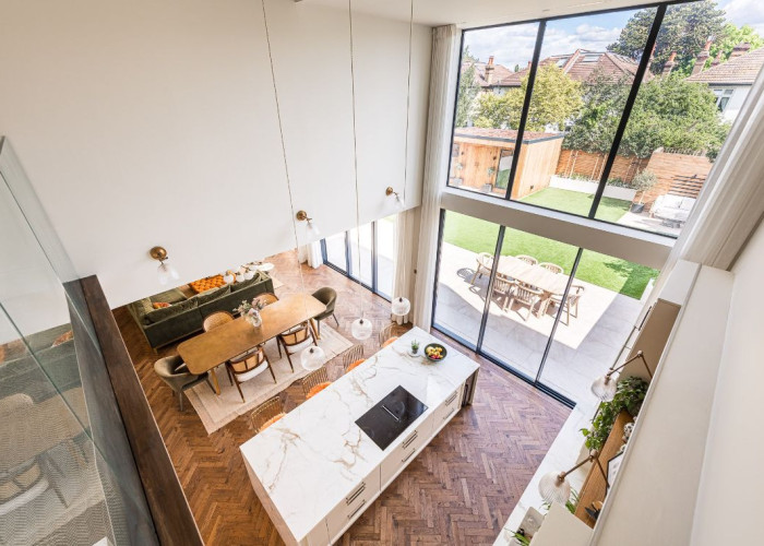 Interior design, Flooring at Sleek New Build In London For Filming, London