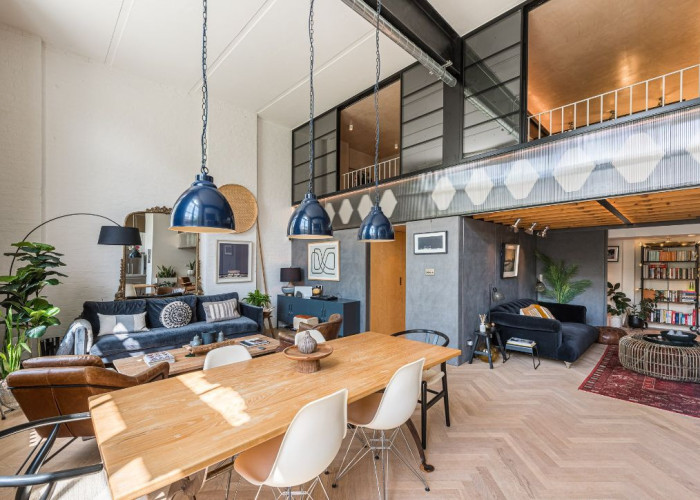 Furniture, Interior design at A 1900 Converted School Into Flat For Filming, London