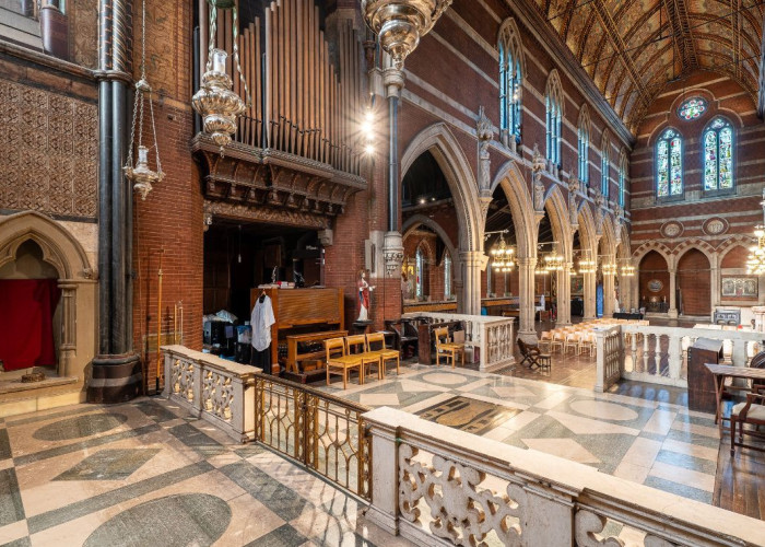 Ceiling, Lighting at Stunning Church With Breath-taking Interior For Filming, London