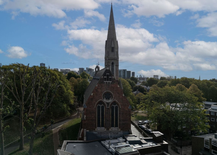 Daytime, Steeple at Stunning Church With Breath-taking Interior For Filming, London