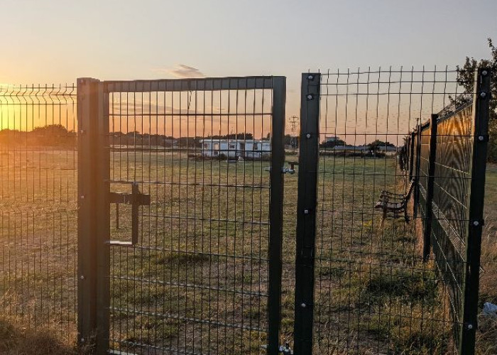 Wire Fencing, Mesh at Twenty One Acre Private Airfield And Runway For Filming, Lincolnshire