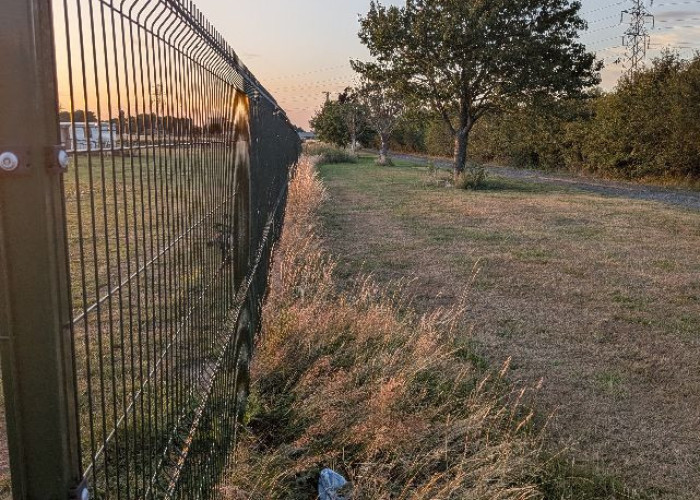 Wire Fencing, Mesh at Twenty One Acre Private Airfield And Runway For Filming, Lincolnshire