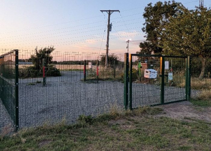 Wire Fencing, Mesh at Twenty One Acre Private Airfield And Runway For Filming, Lincolnshire