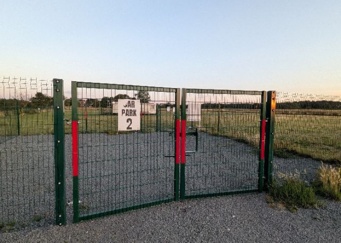 Car-park at Twenty One Acre Private Airfield And Runway For Filming, Lincolnshire