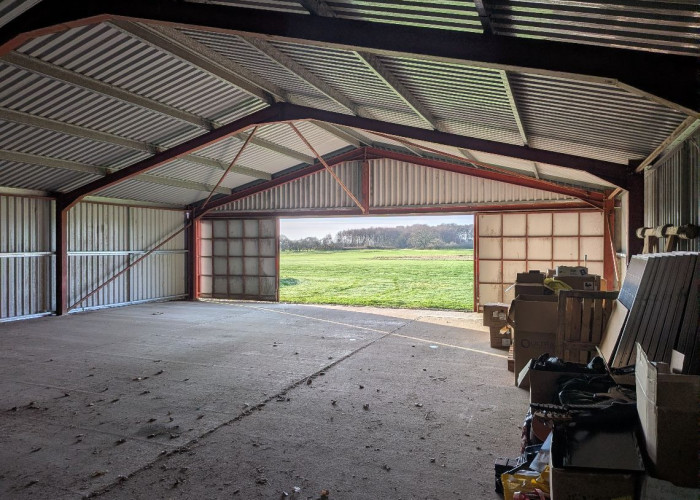 Wood, Shed at Twenty One Acre Private Airfield And Runway For Filming, Lincolnshire