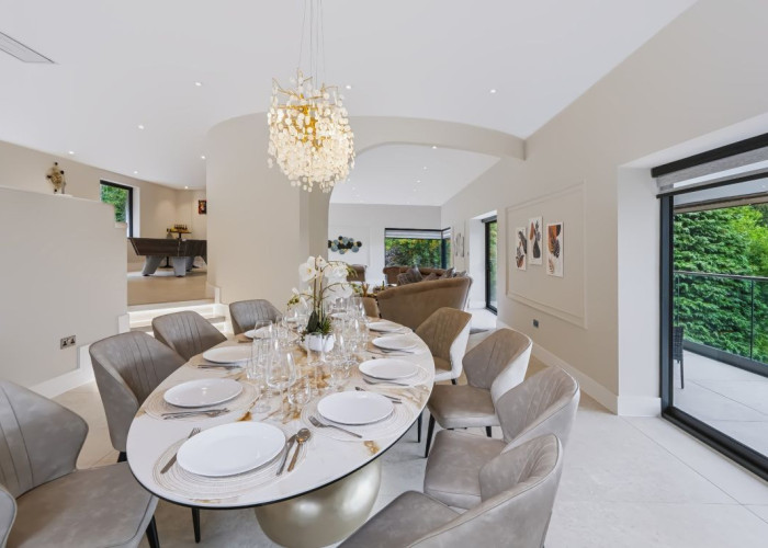 Interior design, Furniture at Contemporary Hillside Home With Panoramic Views Across The Valley For Filming, Derbyshire