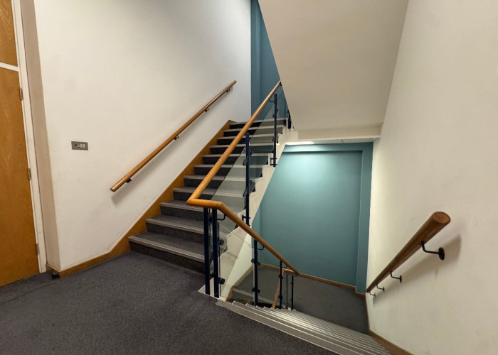 Stairs, Wood at Former Government Building With Offices And Underground Parking For Filming, London