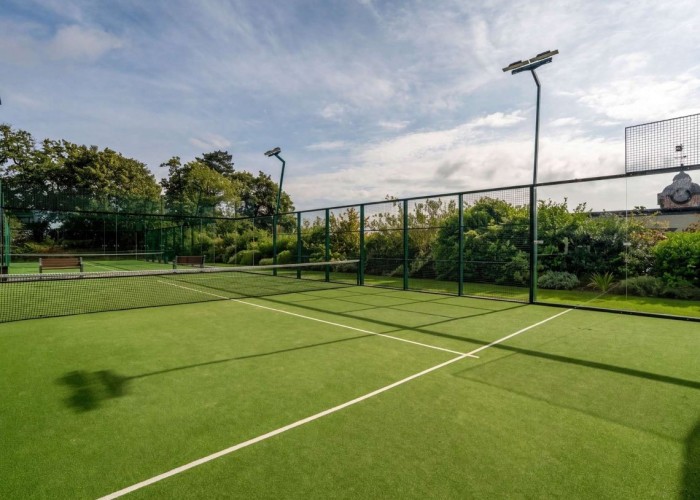 Tennis Court at New Luxury Hotel Set Within A Beautiful Private Estate For Filming, Cheshire
