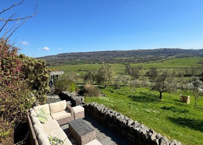Countryside View, Patio / Veranda at Large Five Bedroom Farmhouse For Filming, Cumbria