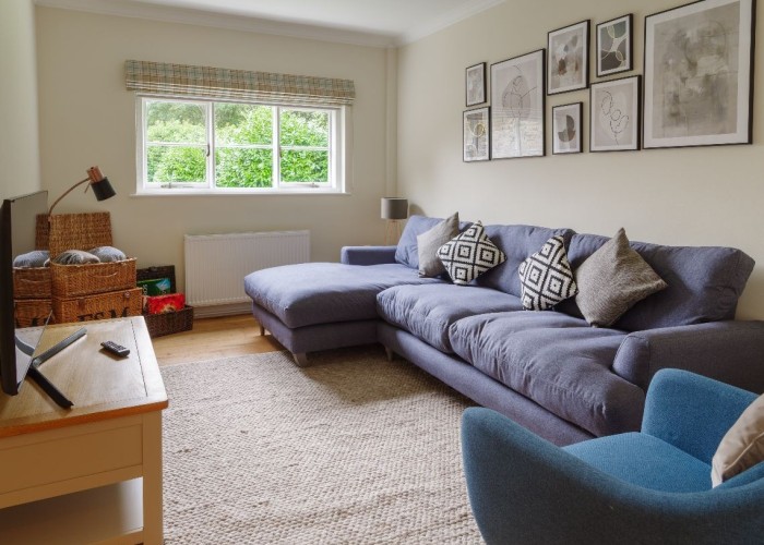 Livingroom at Elegant Georgian Manor House Set Within Beautiful Walled Gardens For Filming, Hertfordshire