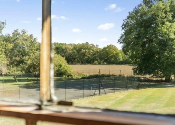 Tennis Court at A Gothic Victorian Rectory Set In 7.3 Acres Of Garden For Filming, Essex