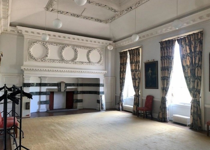 56. Fireplace, Styled Ceiling