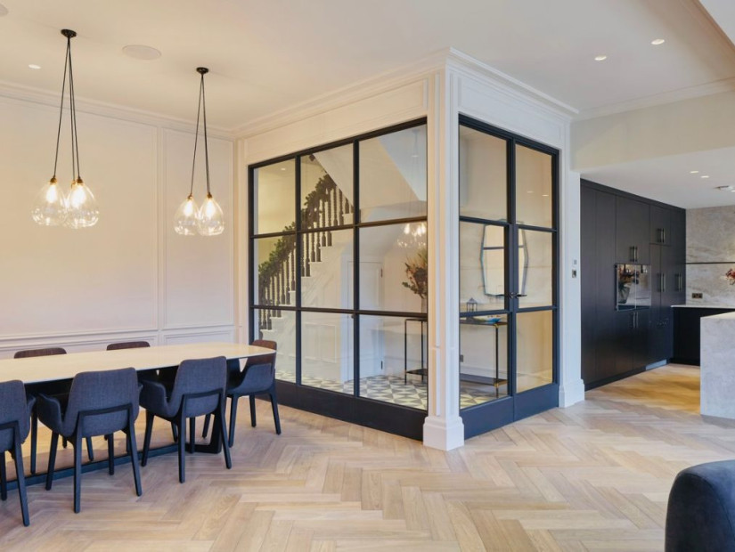 Interior design, Flooring at Victorian Riverside Five Bedroom House With A Terrace For Filming, Middlesex