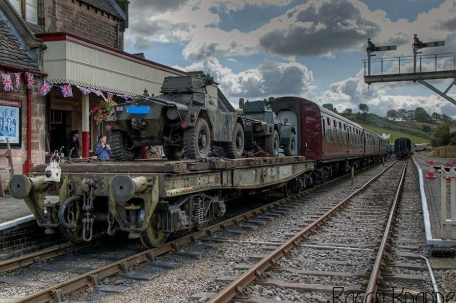 Filming Train Time Military Train For Filming